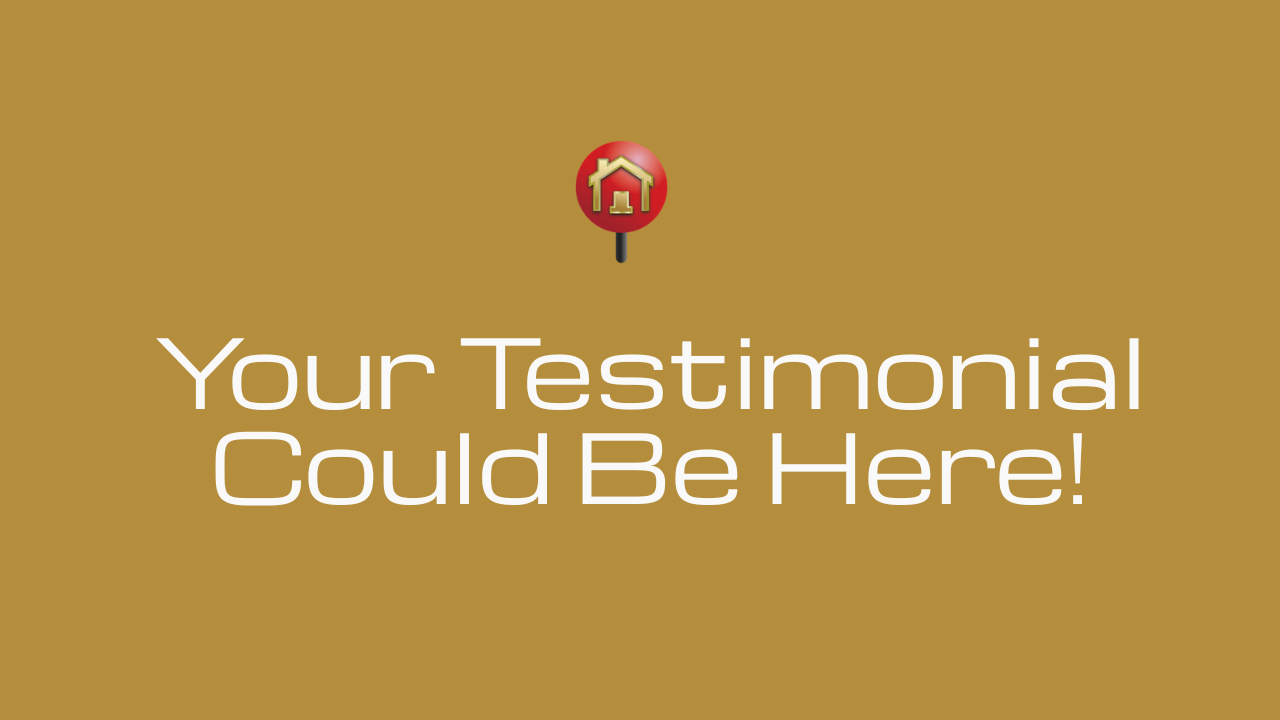Your Testimonial Could Be Here